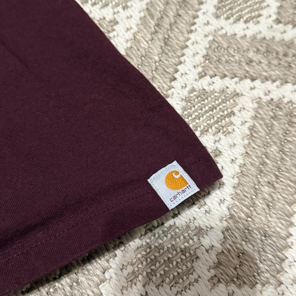 Carhartt Men's Burgundy Graphic Tee 4XL - Picture 4 of 4